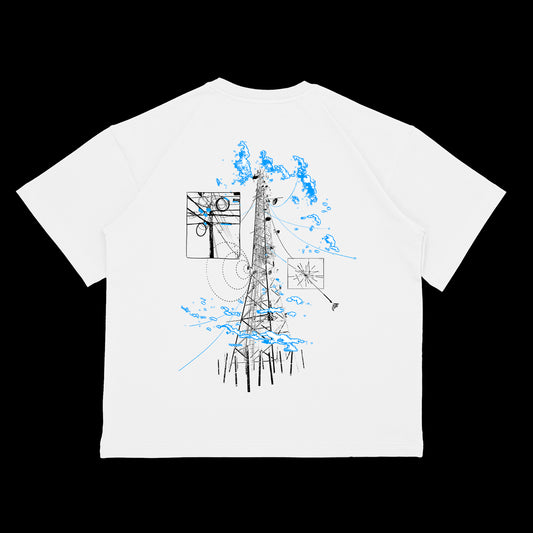 "Bokštas" white t-shirt