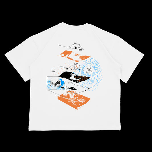 "Žemėlapis" white t-shirt