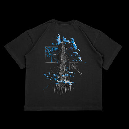 "Bokštas" black t-shirt