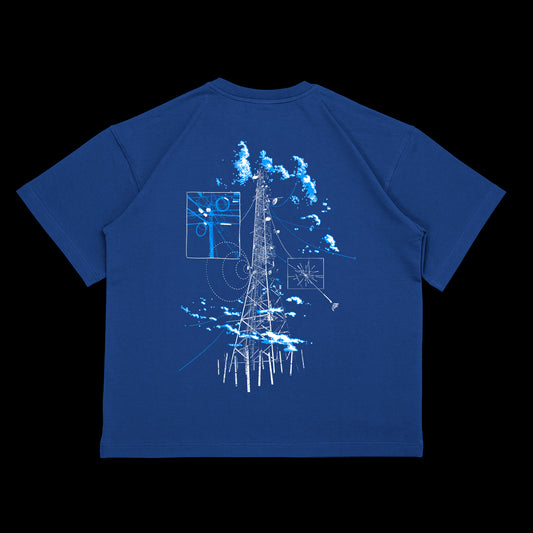 "Bokštas" blue t-shirt